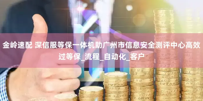 金岭速配 深信服等保一体机助广州市信息安全测评中心高效过等保_流程_自动化_客户